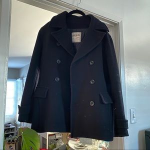 Uniqlo Navy Blue Peacoat Small